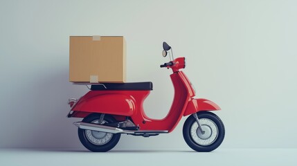 Fototapeta premium Delivery white background studio light stock photo