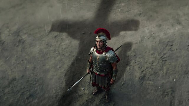Roman Soldier and the Cross