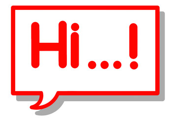 social media speech bubble, social network speech bubble, social icon, bubble sign, call us sign, call us icon, speech bubble, bubble icon, hi, hi text, text, red bubble, red speech bubble png, icon