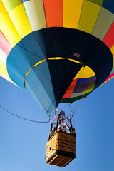 Colorful Hot Air Balloons Soaring at Reno NV Balloon Festival