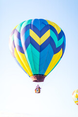Fototapeta premium Colorful Hot Air Balloons Soaring at Reno NV Balloon Festival