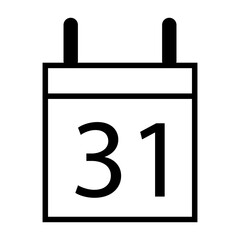 Obraz premium 31 december icon