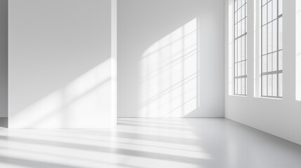 Fototapeta premium empty room with windows