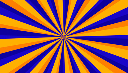 Blue yellow modern sunburst pattern for templates, covers, banners, posters, backgrounds