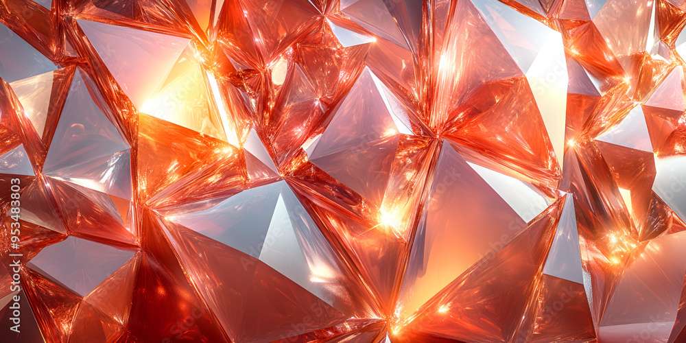 Poster brightly lit amber and silver crystalline formations create a stunning visual texture with intricate