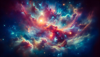 Fototapeta premium colorful space supernova cosmos galaxy universe wallpaper