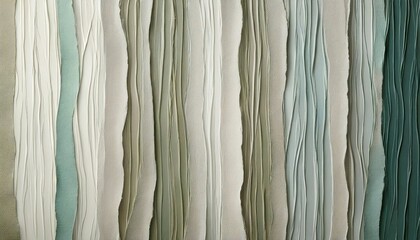 textural paper striped canvas with a smooth texture of paint and roughly cut uneven surface