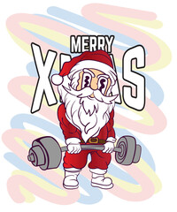 doodle pop art christmas background vector design