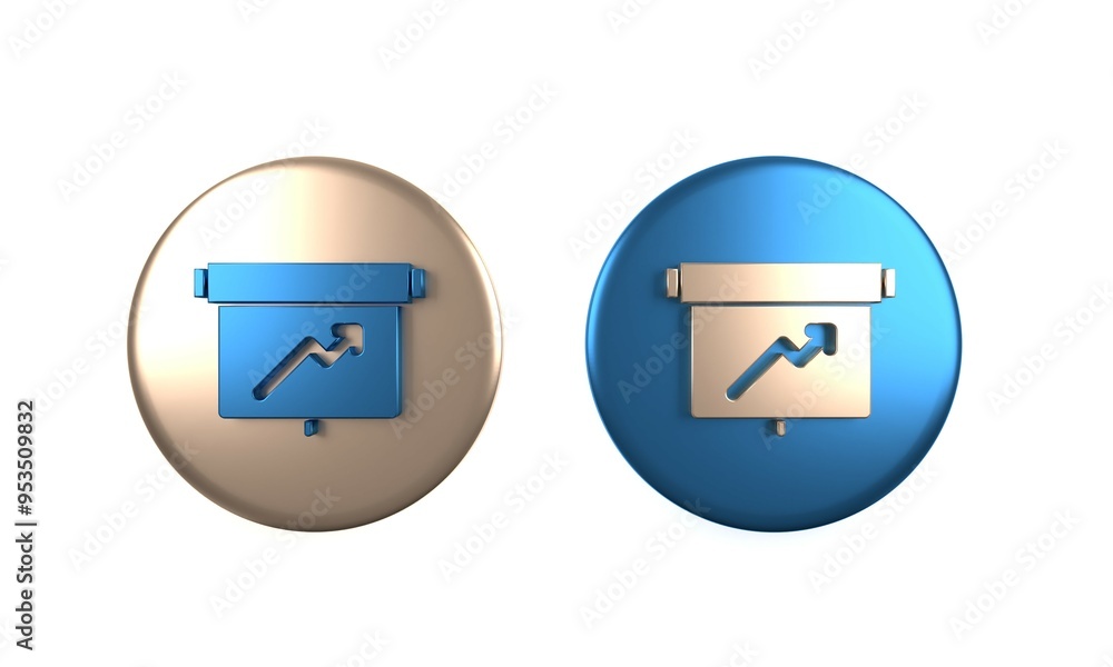 Poster colorful board with graph chart icon isolated on white background. report text file icon. accounting