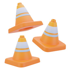 Road Construction Cone standing