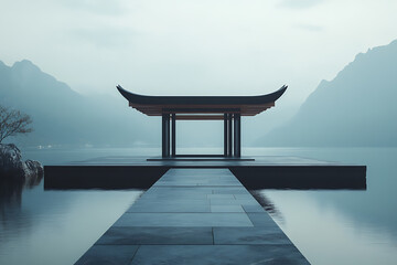 A minimalist concept design that conveys honor and dignity with clarity, emphasizing simplicity and elegance