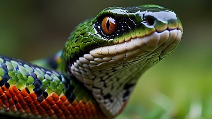 Fototapeta premium Closeup Snakes Head