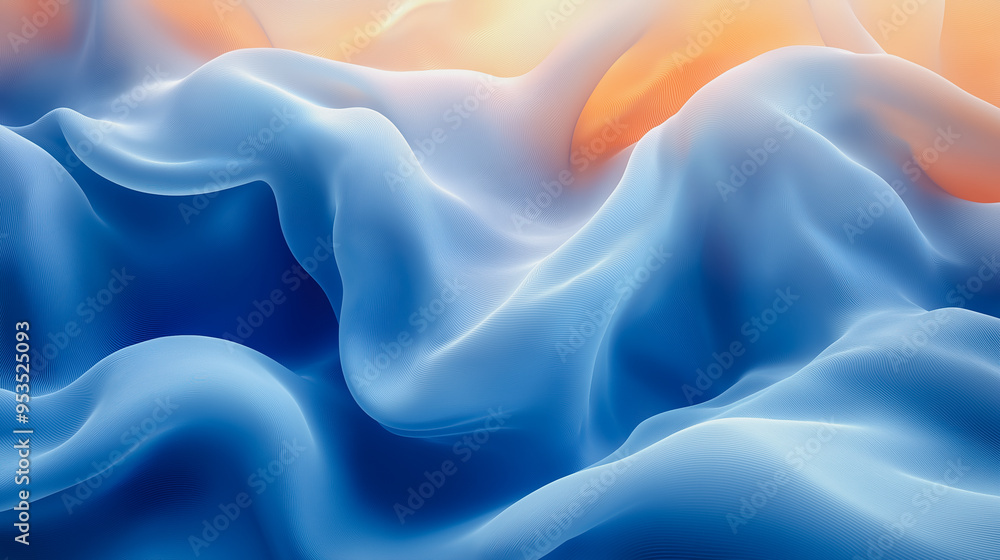 Poster elegant abstract 3d background showcasing organic forms and smooth transitions, perfect for sophisti