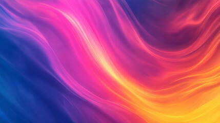 Obraz premium Colorful Abstract Flowing Smoke Texture with Vibrant Blue, Pink, and Yellow Swirls