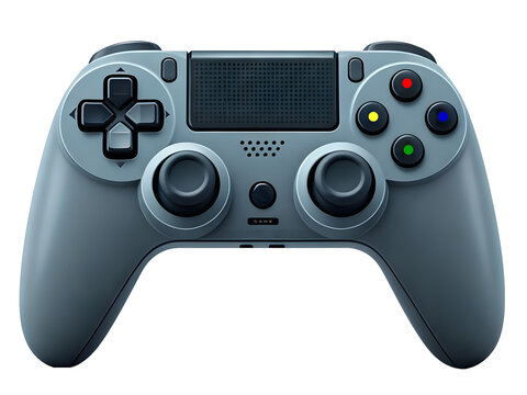 A game controller on transparent background