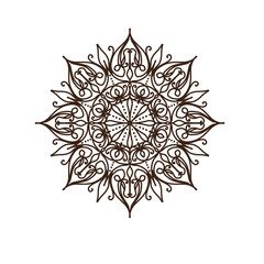 Vector mandala art design simple mandala design