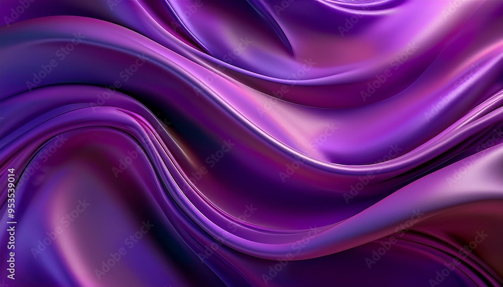 Poster a 3d rendering of an abstract light blue spiral background, abstract purple background with some smo