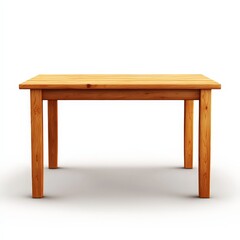 A wooden table with no items on it