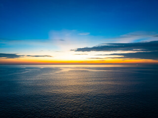 Sunset sky, Nature beautiful Light Sunset or sunrise over sea, Colorful dramatic majestic scenery sky,Amazing clouds and waves in sunset sky nature light cloud background