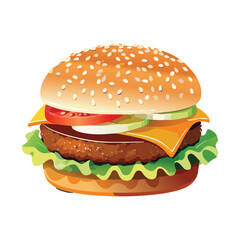 Burger vector illustration