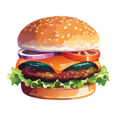 Burger vector illustration