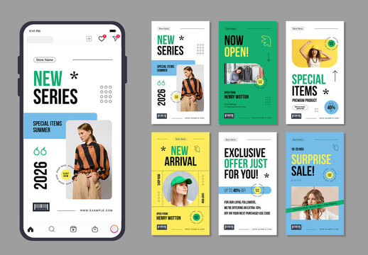 Social Media Story Layout