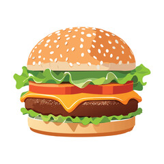 Burger vector illustration