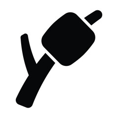 Simple Marshmallow solid icon. The icon can be used for websites, print templates, presentation templates, illustrations, etc