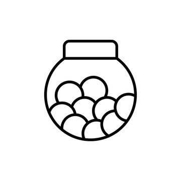 recommend clip art: Chewing gum outline icons, minimalist vector illustration ,simple transparent graphic element .Isolated on white background