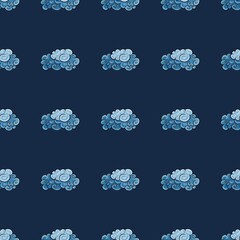 Cloudy Horizons: A Soothing Pattern Design
