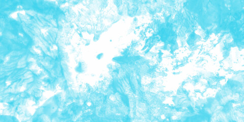 Winter morning fresh sky with bright and shiny clouds, Sky clouds with brush painted blue watercolor texture, Brush paint watercolor abstract background.  blue and white colors background for design 