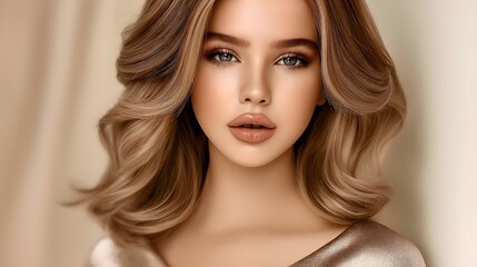 A beautiful pregnant woman model featured in a close-up fashion photography, perfect for fashion wallpapers.