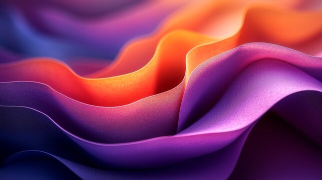 Abstract Waves of Colorful Fabric Generative AI