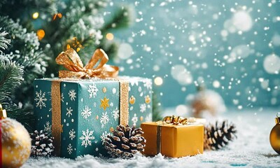 
A beautifully designed advent calendar featuring an array of colorful boxes, each brimming with festive treats and surprises. This image captures the joyful anticipation of the holiday season.