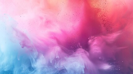 Fototapeta premium Color powder splash rainbow background paint holi smoke colour abstract