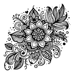 abstract floral design