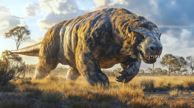 Extinct Diprotodon, Largest Marsupial in Prehistoric Australia&rsquo;s Dry Grasslands
