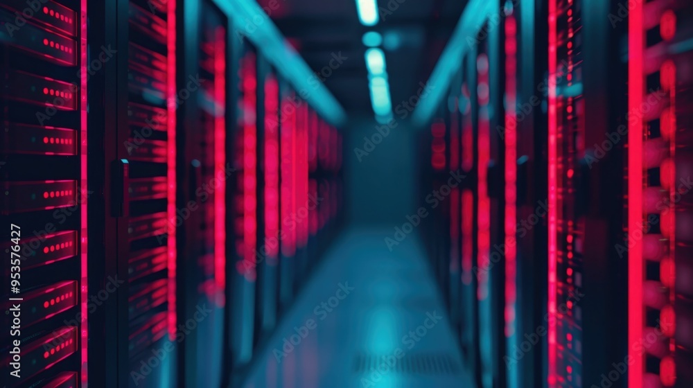 Aufkleber glowing cybersecurity barriers defending digital infrastructure against unauthorized network intrusi