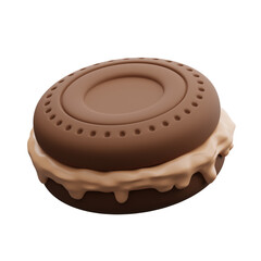 Biscuit 3d illustration