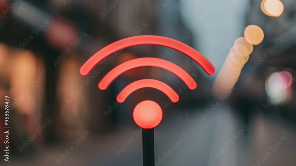 Poster wireless connectivity provided by public wifi access points delivering city wide high speed internet