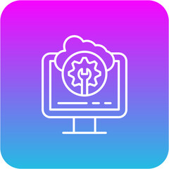Cloud maintenance Icon