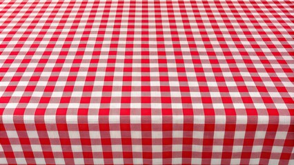 Checkered table cloth in red and white colors, picnic, table setting, pattern, background, decoration, fabric, textile, kitchen