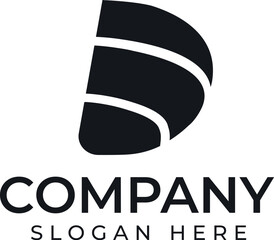 D Logo Design and template. Creative D icon initials based Letters in vector