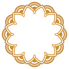 Indian Luxury Mandala Pattern Islamic Ornament and Luxury Mandala Gold Transparent Background In Islamic Arabesque Style For Invitation