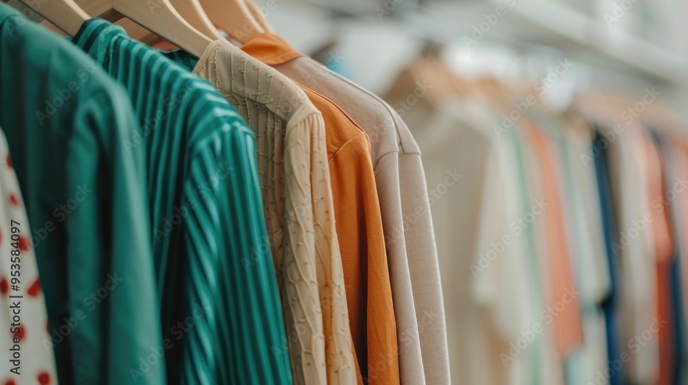 Poster curated fashion options with tailored recommendations and deep depth of field to personalize your sh