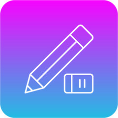Pencil and eraser Icon