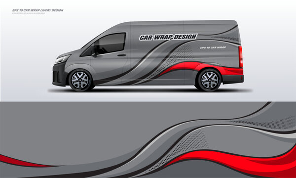 car wrap livery design Silhouette. printable file vector 