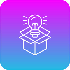 Think outside the box Icon