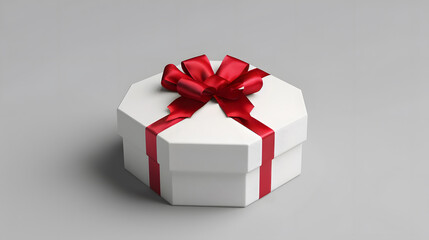 Obraz premium White gift box exquisite gift packaging