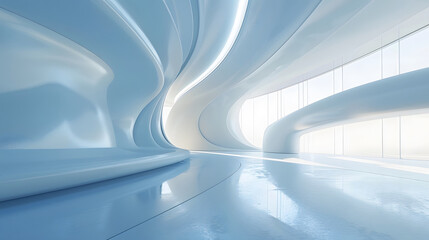 Abstract art of futuristic architecture
